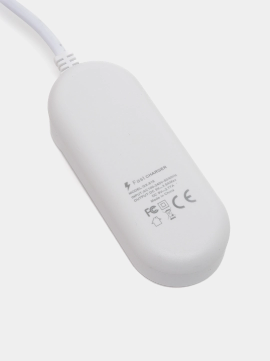 Универсальное зарядное устройство удлинитель, с 5 портами, 2 USB, 2 Type C, 1 Lightning