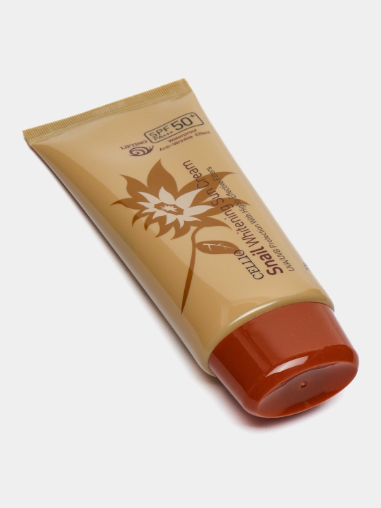 Quyoshdan himoyalovchi krem, CELLIO, Kollagen, Snail, Hyaluron, Green tea, SPF/PA50+++, 70