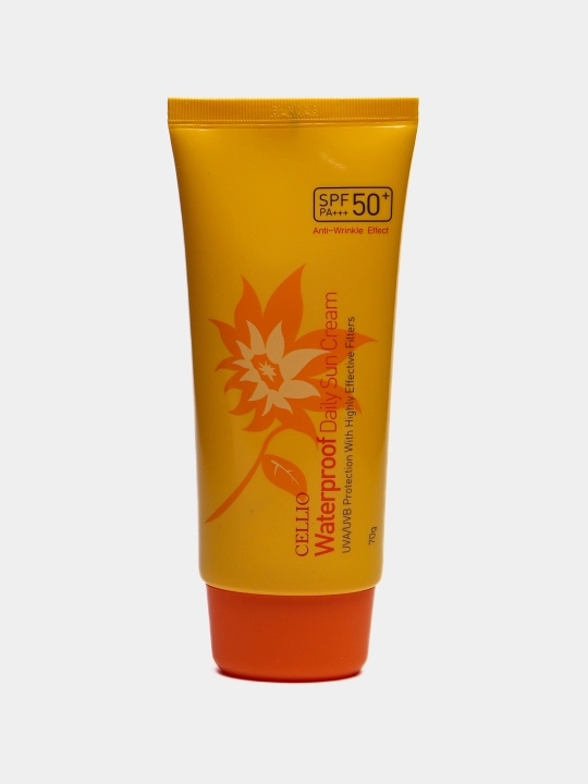 Quyoshdan himoyalovchi krem, CELLIO, Kollagen, Snail, Hyaluron, Green tea, SPF/PA50+++, 70