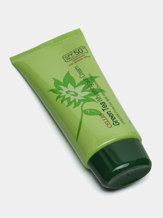 Quyoshdan himoyalovchi krem, CELLIO, Kollagen, Snail, Hyaluron, Green tea, SPF/PA50+++, 70