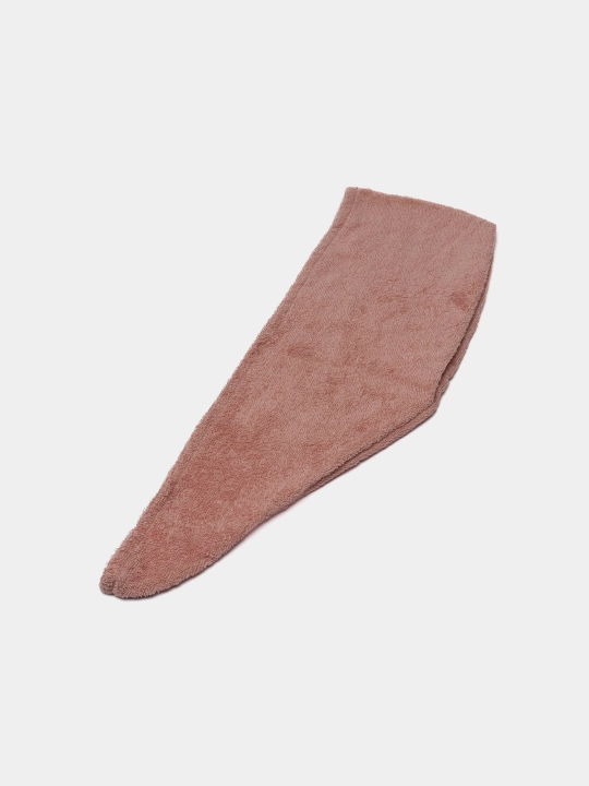 Soch quritish uchun mikrofibrali sochiq-turban, tugmali mahkamlash, tez nam yutuvchi