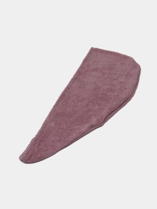 Soch quritish uchun mikrofibrali sochiq-turban, tugmali mahkamlash, tez nam yutuvchi