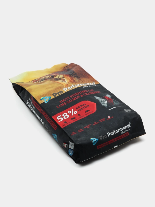 Pro Performance sterilizatsiya qilingan mushuklar uchun quruq yem,qo‘zichoq,forel ,15 kg