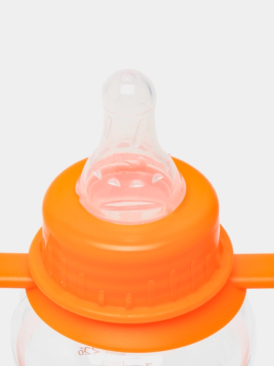 Детская бутылочка для воды с крышкой-непроливайкой, ручкой, соской и игрушкой
