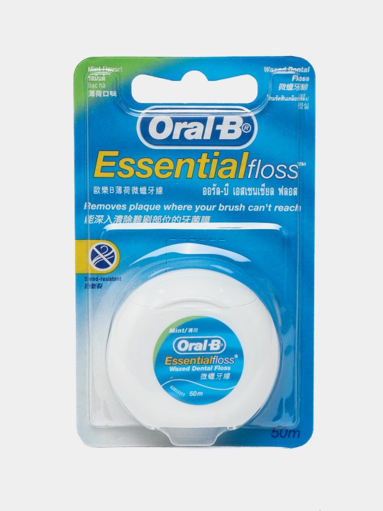 Tish ipi Oral-B Essential Floss, yalpiz, 50 m - 