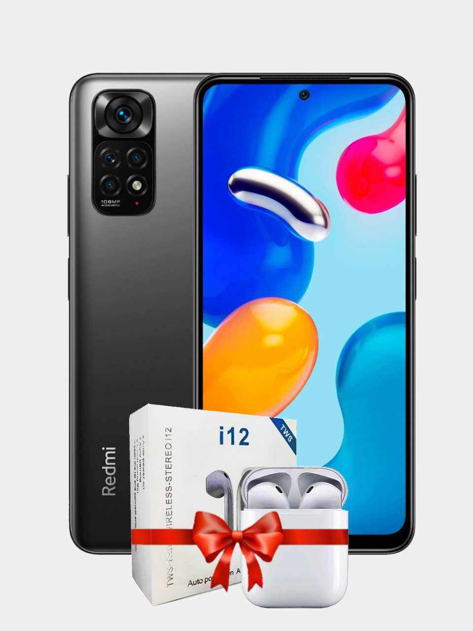 Смартфон Xiaomi Redmi Note 11S 8/128GB + беспроводные сенсорные наушники  купить по низким ценам в интернет-магазине Uzum (554441)