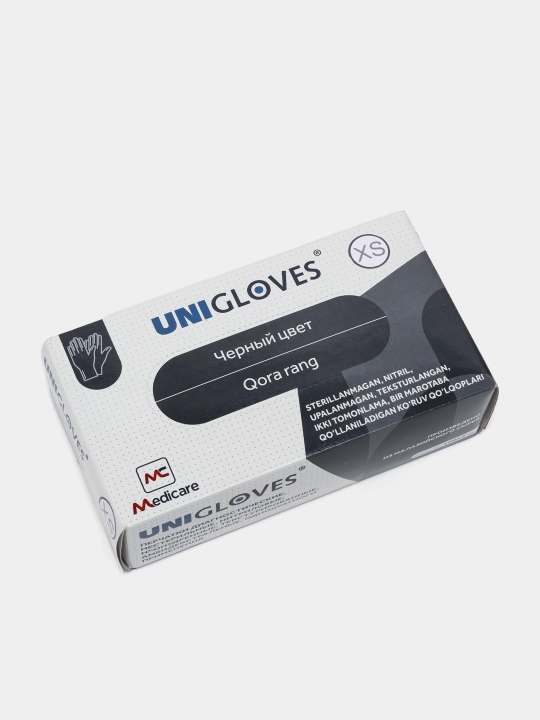 Медицинские одноразовые перчатки Unigloves нитриловые, неопудренные, 100 шт