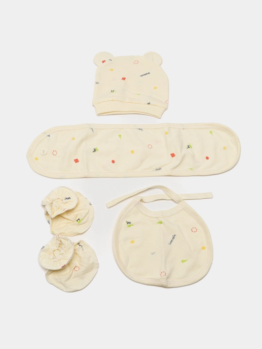 Комплект для новорожденных из 7-и предметов, Mustafo baby, 100% хлопок, 0-3 месяцев