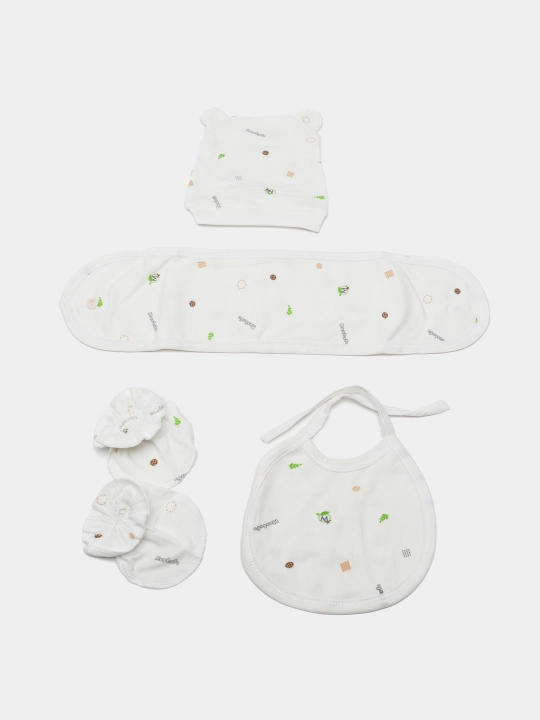 Комплект для новорожденных из 7-и предметов, Mustafo baby, 100% хлопок, 0-3 месяцев