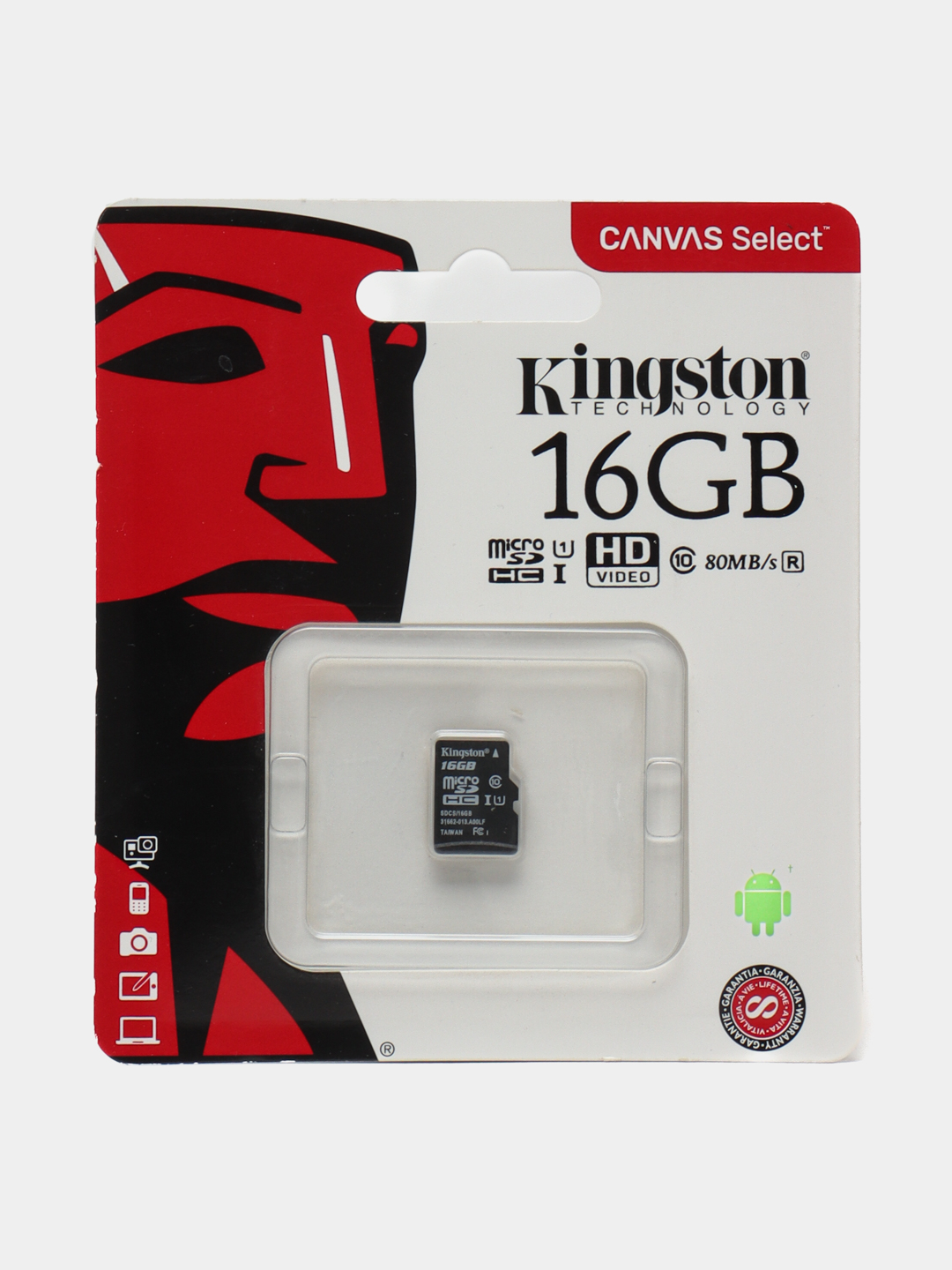 Карта памяти kingston 64gb canvas select plus