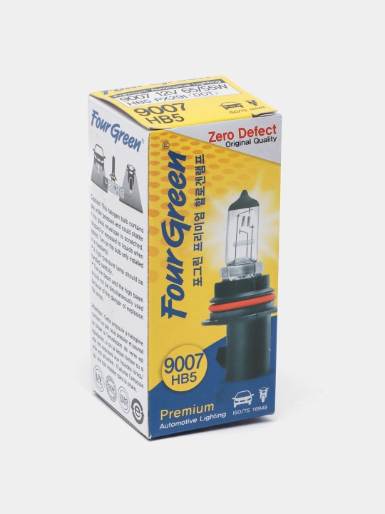 Avtolampa 9007 HB5 12V 65/55W PX29t FourGreen Zero Defect