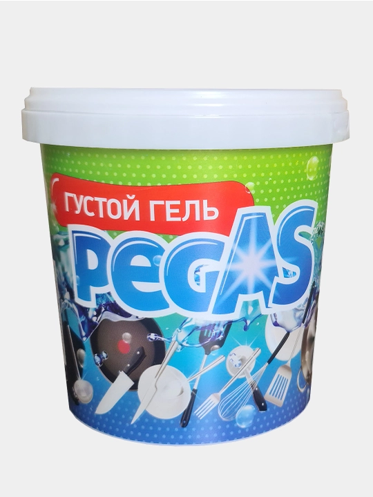 Гель для мытья посуды Pegas, 1 кг - 