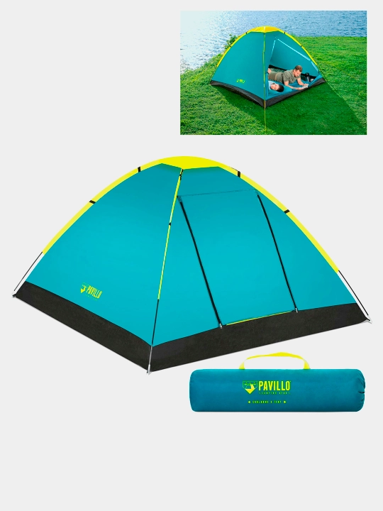 Палатка Cooldome на 3 персоны, 190T полиэстер, полиуретановое покрытие, 210 * 210 * 130 см - 