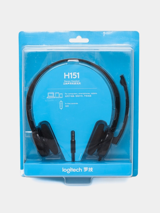Quloqchinlar Logitech h151 kompyuter uchun garnitura konferentsiya uchun quloqchinlar - 