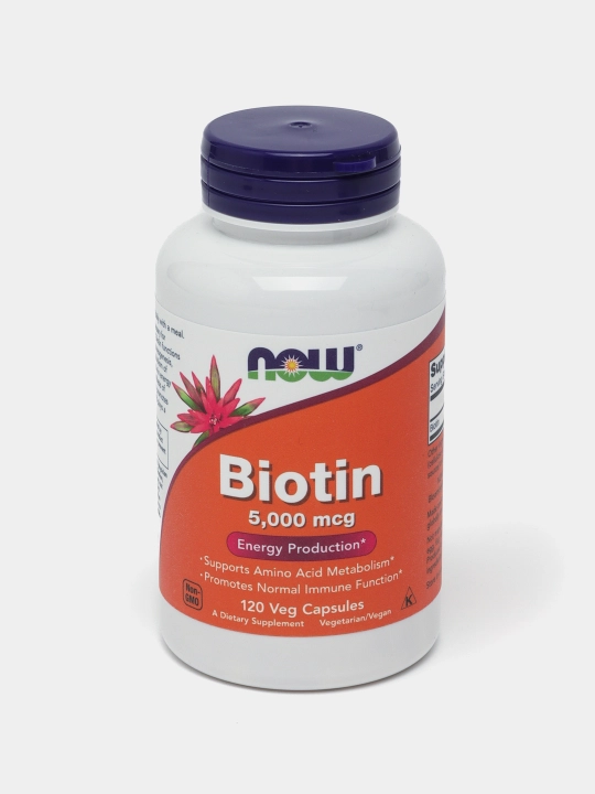Biotin Now Foods, 5000 mkg, 120 kapsula
