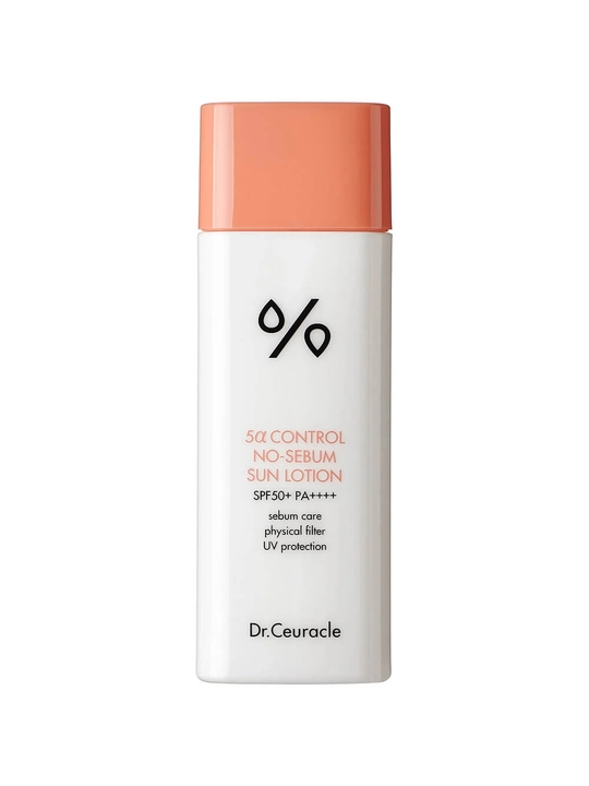 Muammoli teri uchun quyosh kremi Dr.Ceuracle 5 Control No-Sebum Lotion SPF50+