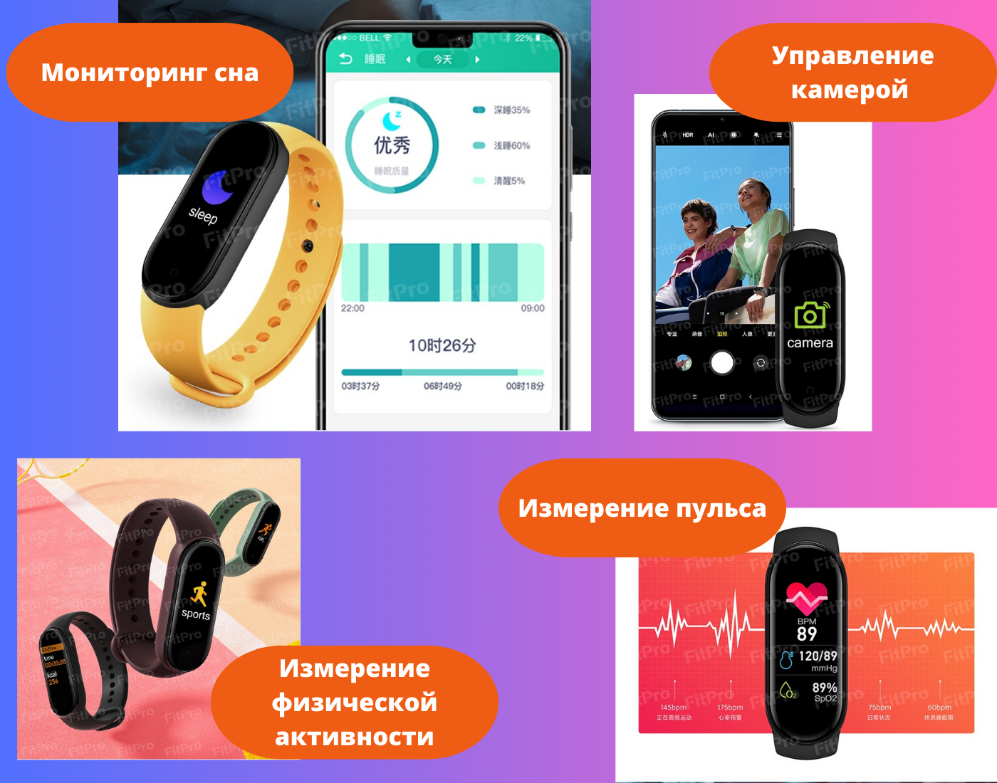 Умные часы Smart Band M7 купить по низким ценам в интернет-магазине Uzum  (567516)