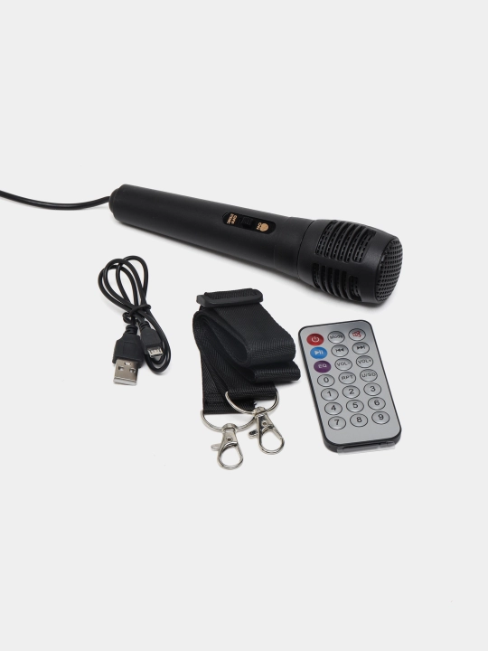 Karaoke kolonka bluetooth ZQS-4239, simli mikrofoni bilan, 40 sm
