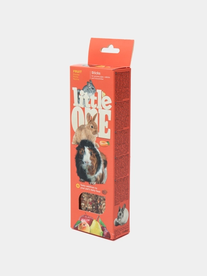 Палочки для грызунов Little One, с фруктами, 2 * 60 г