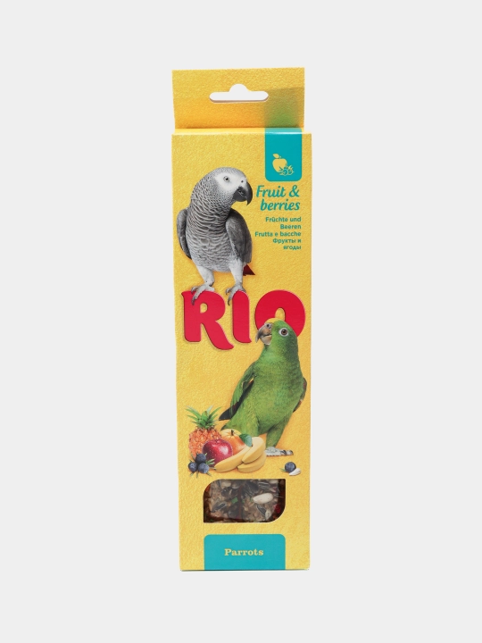 Палочки для попугаев с фруктами и ягодами RIO, 2 * 75 г - 