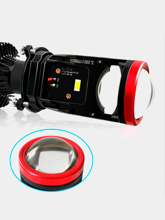 Svetodiod lampa muz linzali H4 Y7, mini LED