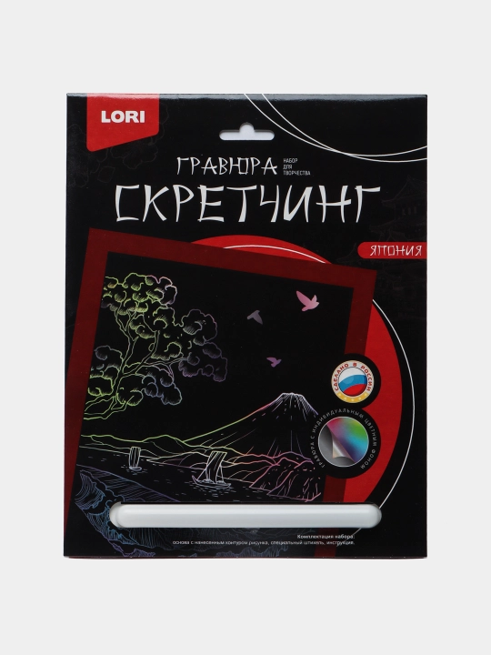 Скретчинг Lori Япония У подножья горы Гр-747, 18 * 24 см - 