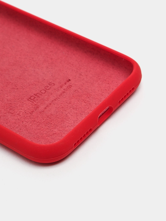 Чехол Silicone Case с бархатной подкладкой для iPhone 11, 12 Pro, 12, 12 Pro Max, 12 Mini