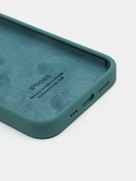 Чехол Silicone Case с бархатной подкладкой для iPhone 11, 12 Pro, 12, 12 Pro Max, 12 Mini