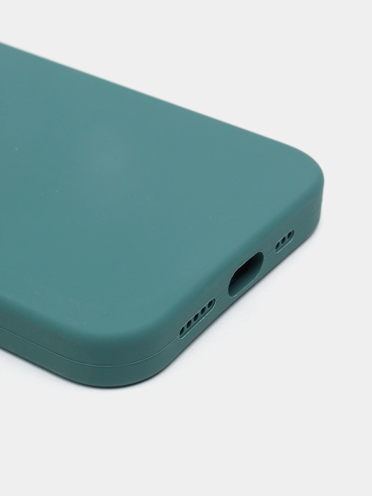 Чехол Silicone Case с бархатной подкладкой для iPhone 11, 12 Pro, 12, 12 Pro Max, 12 Mini