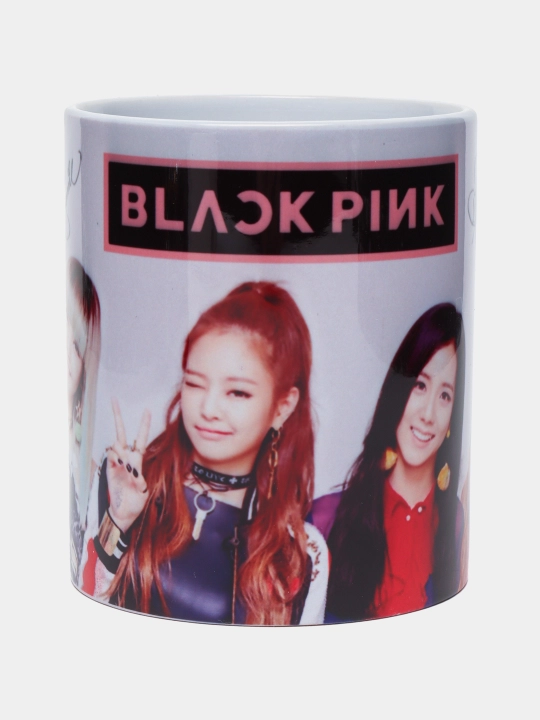 Sovg'a uchun ajoyib va bejirim krujkalar "Black Pink" 330 ml