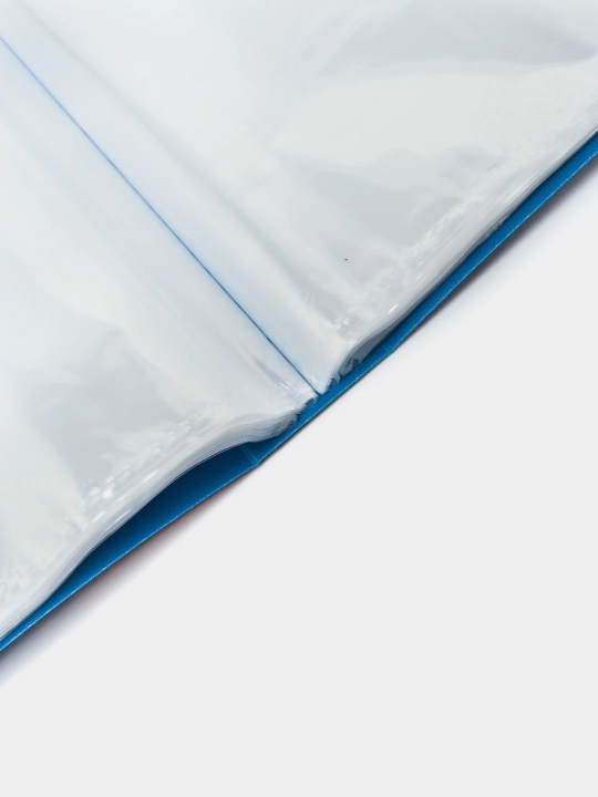 Plastik papka Hatber Standart, 80 qo'shimcha A4, 40 mm 800 mikron, rangi ko'k