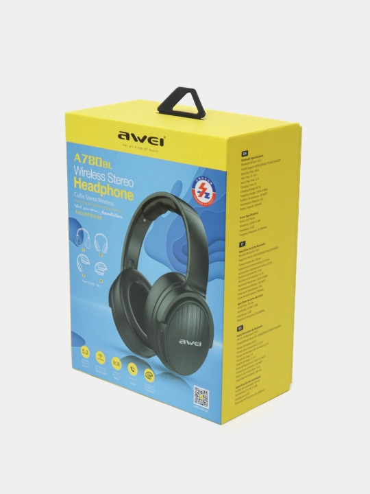 Bluetooth quloqchin AWEI A780BL mikrofonli, uzoq quvvat