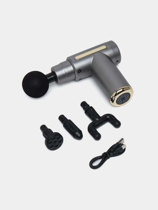 Массажер Massage Gun, 4 насадки - 
