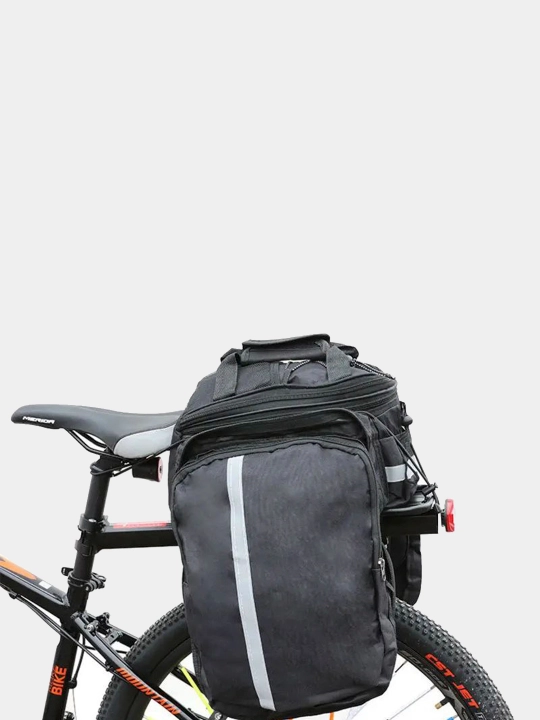 Velosiped uchun ikki qismli sumka, qulfli