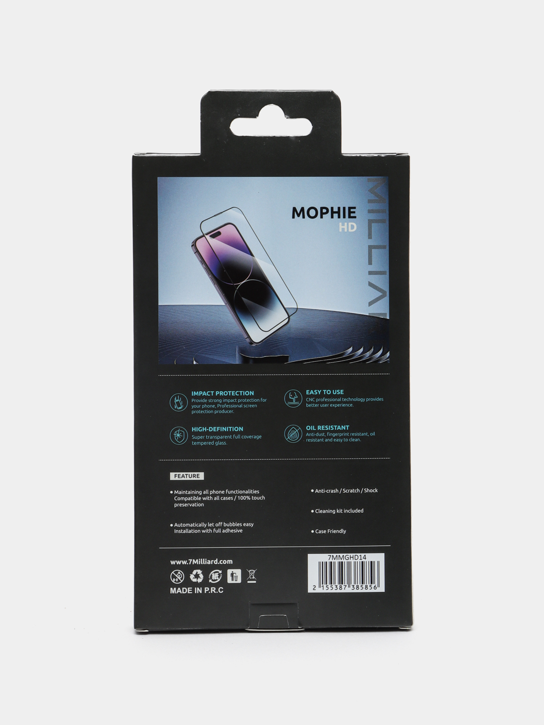 Защитные стекла тонировка для iPhone 12, 13, 14 pro, pro max, plus, 7  Milliard Mophie Privacy купить по низким ценам в интернет-магазине Uzum  (587110)