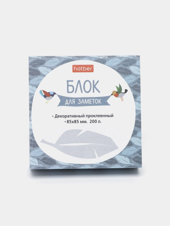 Блок для заметок на клею Hatber Birds, MB069219