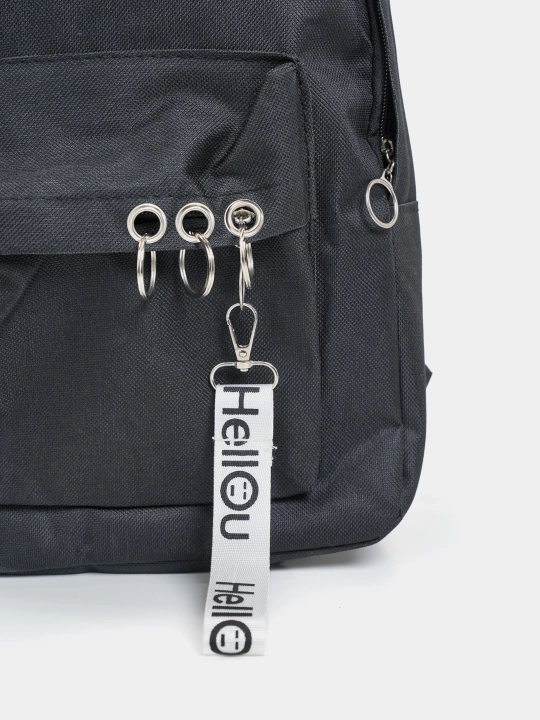 Ayollar sport sumkasi, metall halqalqlari bilan universal