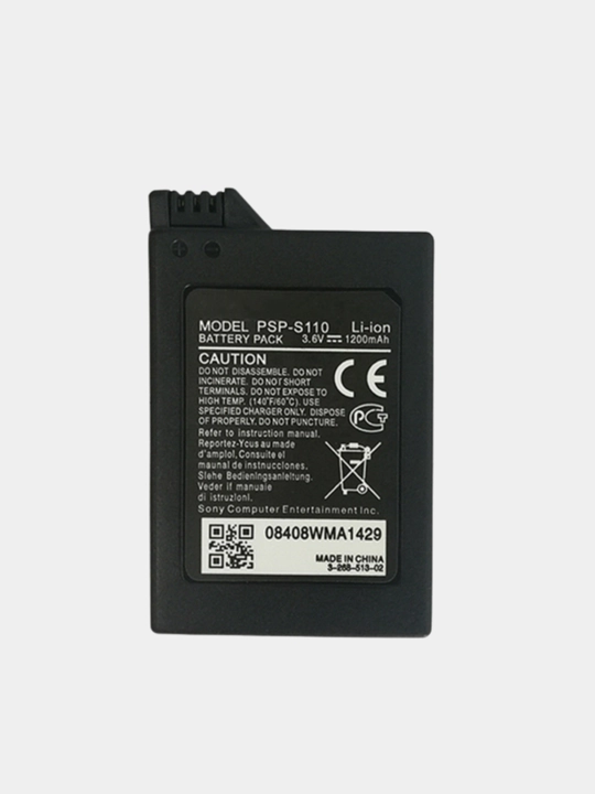 1200 mAh 3.6V Li-ion akkumulyator Sony PSP 2000/3000 uchun, zaxira batareya