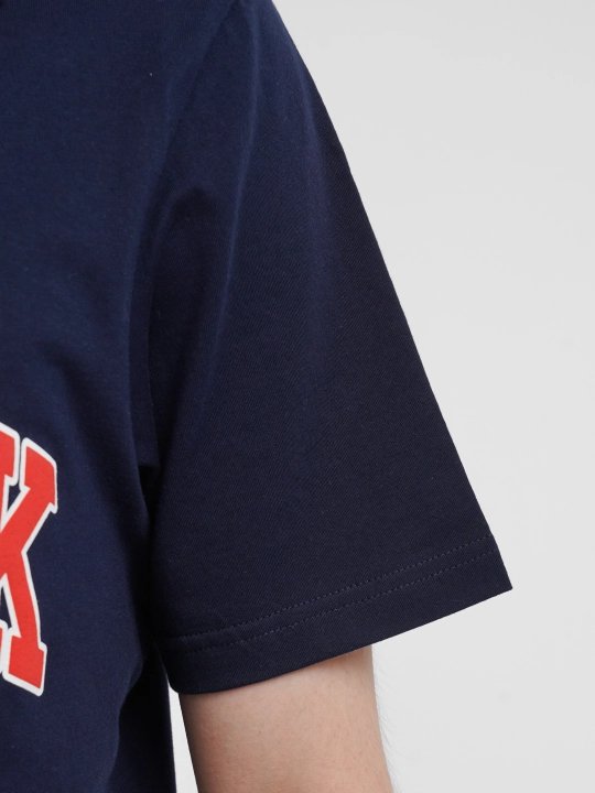 Erkaklar futbolkasi Amerika shtatlari printi bilan Ramonso