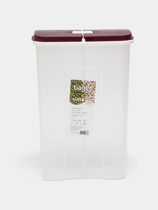 Plastik konteyner, 2 qism, Luna Bager BG-677, 3.55 litr - 