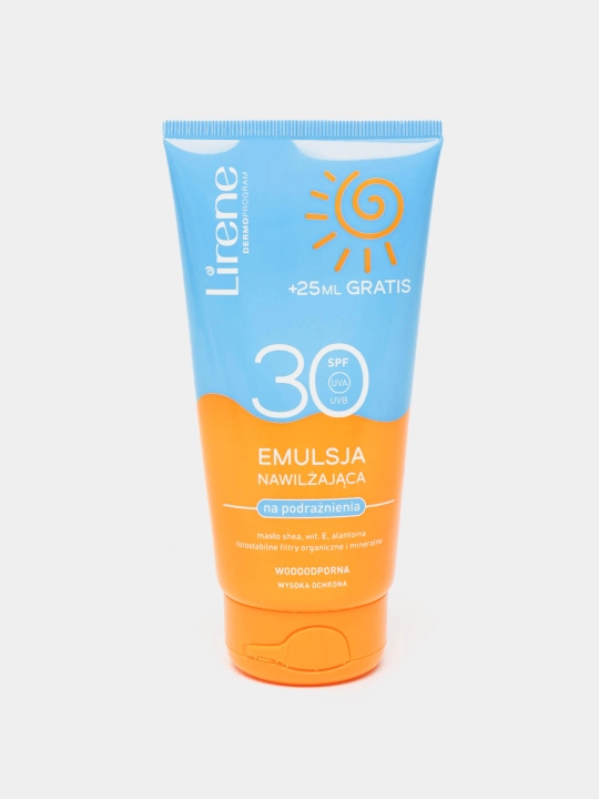Эмульсия Lirene SPF 30, солнцезащитная, увлажняющая, от раздражений, 175 мл - 