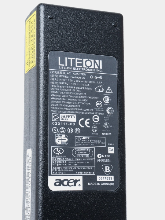 Зарядка для ноутбука Acer 19V 4.74A 90W блок питания