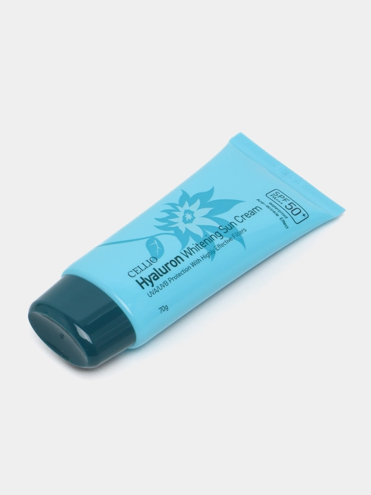 Quyoshdan himoyalovchi krem, CELLIO, Kollagen, Snail, Hyaluron, Green tea, SPF/PA50+++, 70