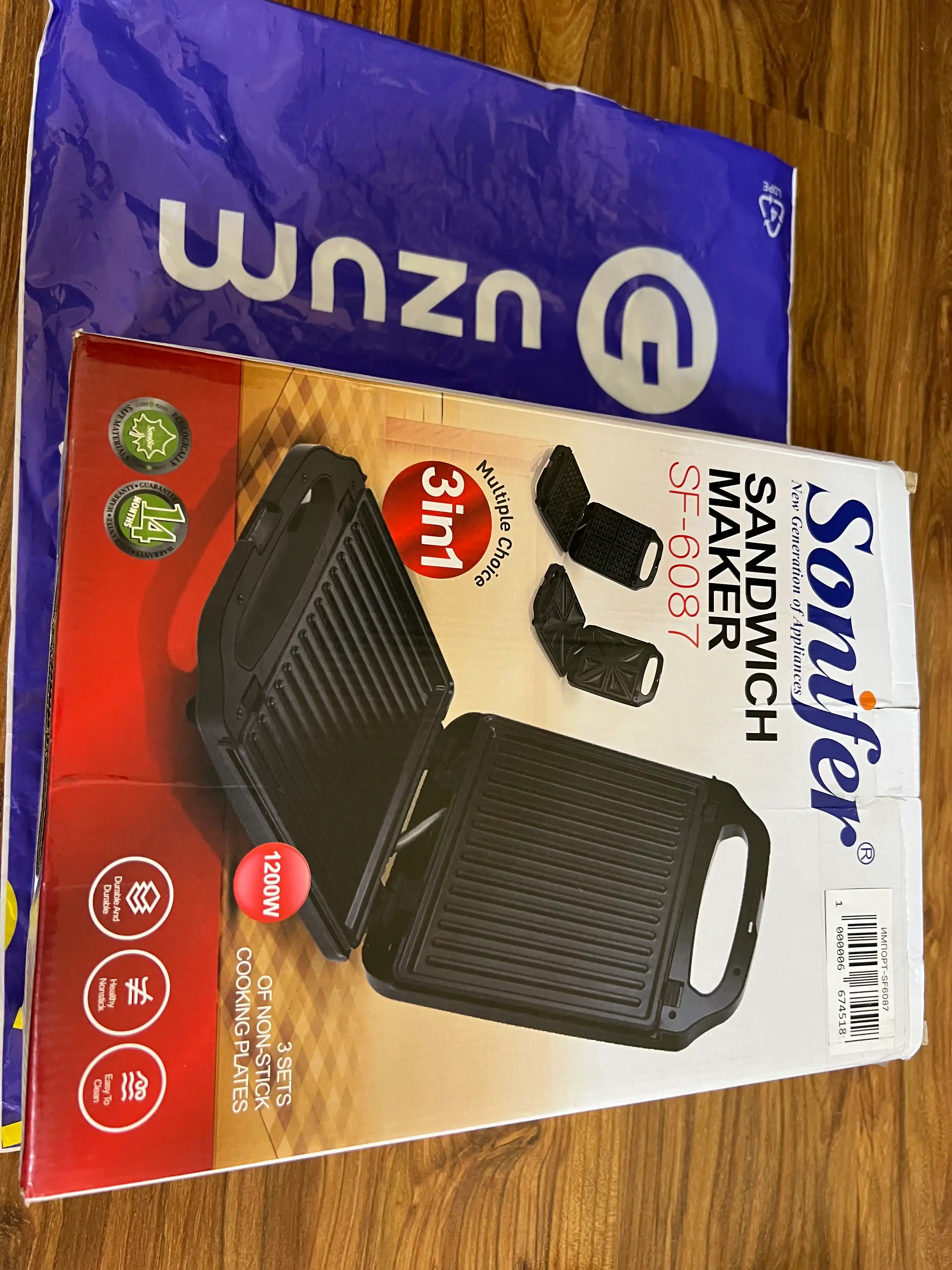 Vafli pishirgich Sonifer SF-6087, 3 tasi 1