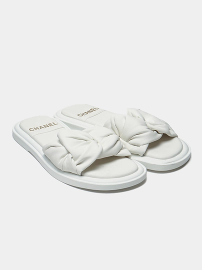 Шлепанцы для женшин — MSHOES-CHANELT-БЕЛЫЙ-39