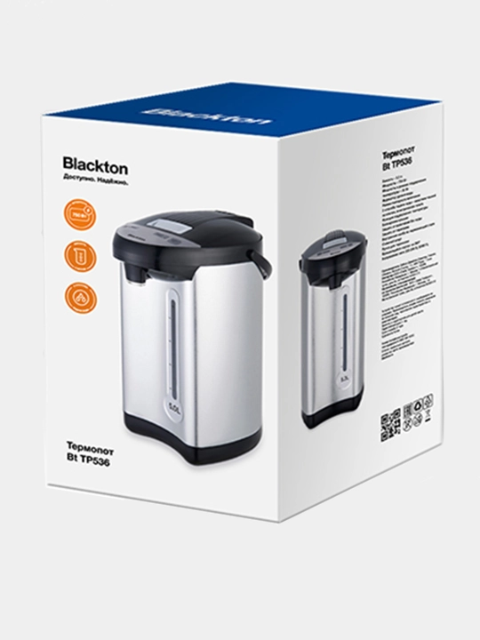 Термопот электрический Blackton Bt TP536, 5 л, мощность 750 Вт, чайник термопот для кухни