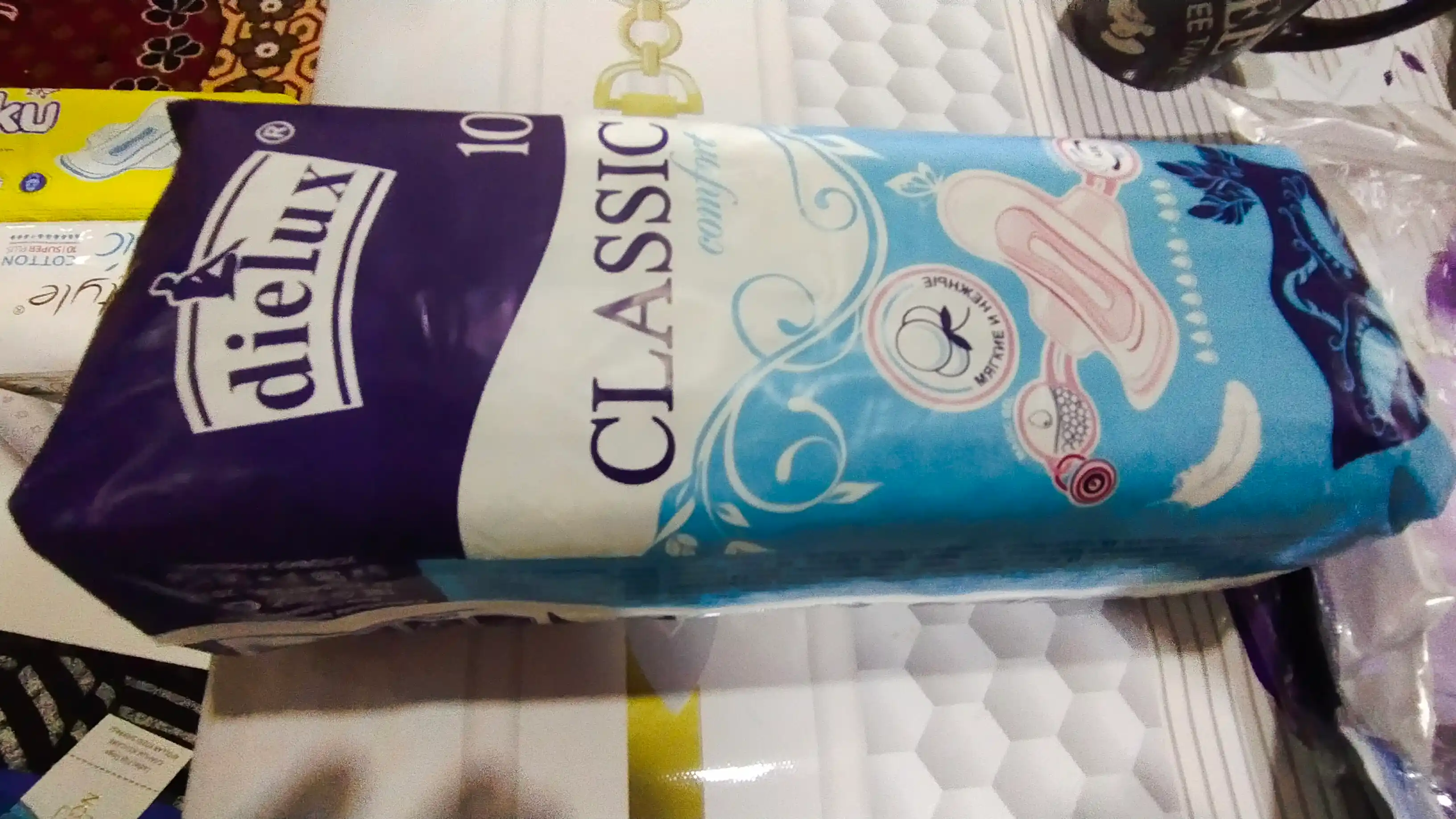 Ayollar uchun gigienik prokladkalar Dielux Classic Comfort, yumshoq, 10 dona