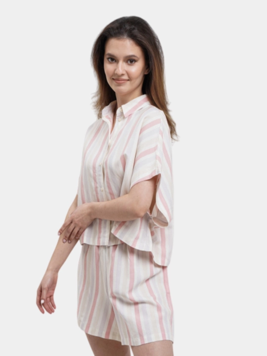 Ayollar pijama to'plami Penti, shortilar bilan, yengi kalta, yozgi