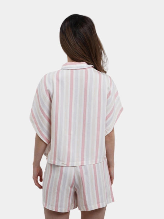 Ayollar pijama to'plami Penti, shortilar bilan, yengi kalta, yozgi