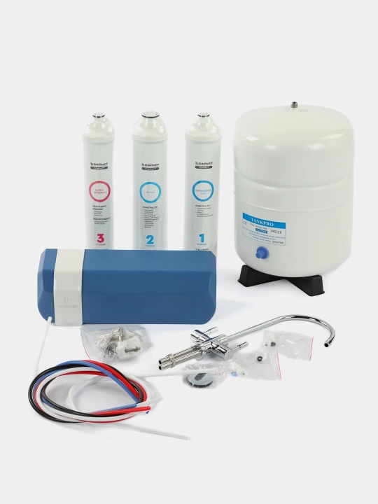 Фильтр для воды под мойку с краном и баком, обратного осмоса, Барьер Compact OSMO 100 M